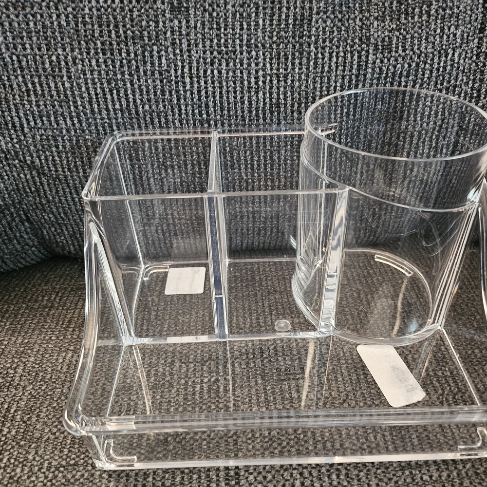 Transparent Makeup Organizer with Multiple Compartments